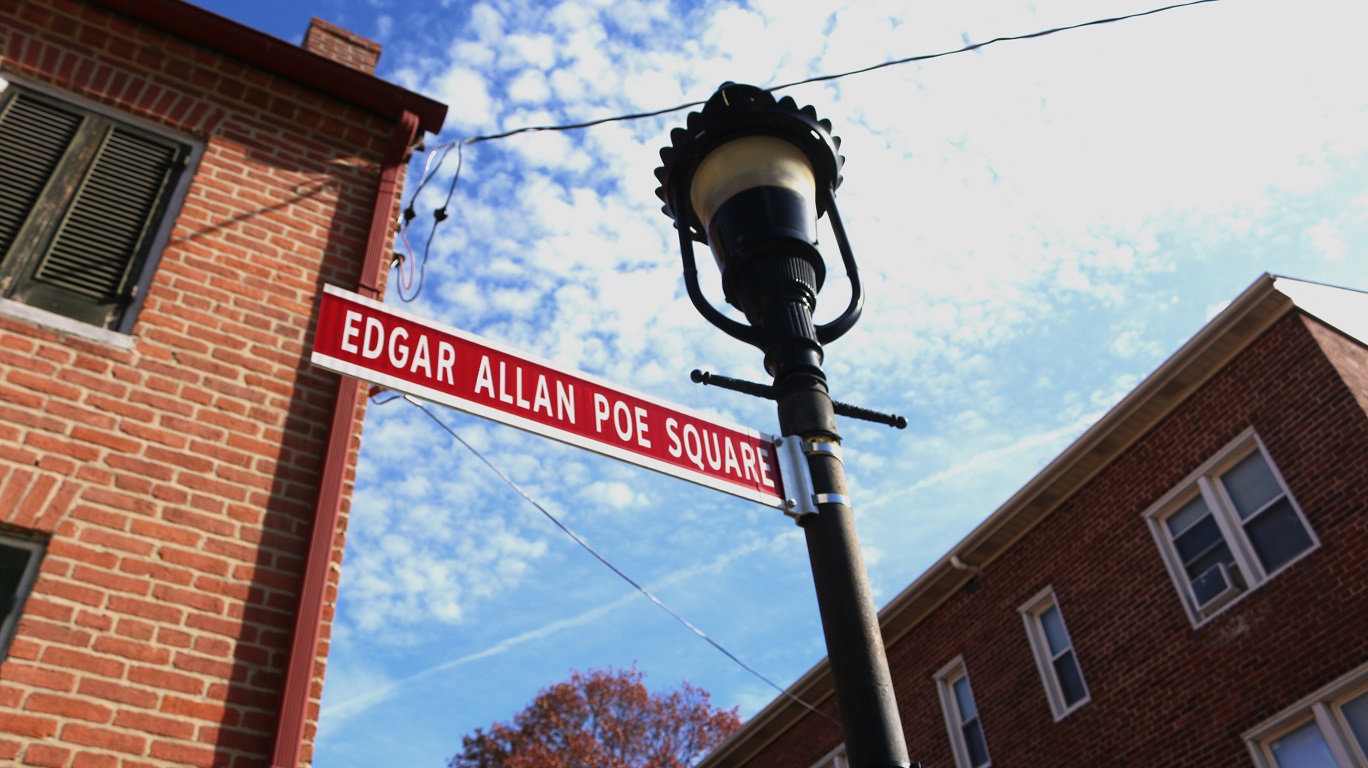 Edgar Allen Poe Square Sign